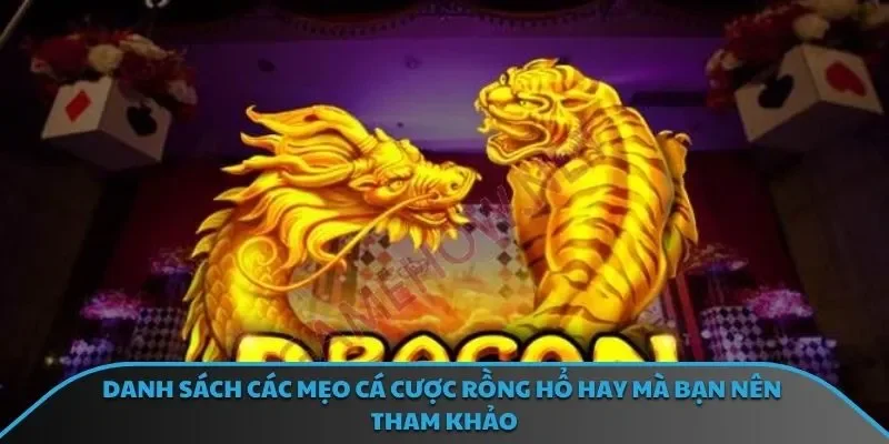 Danh sách các mẹo cá cược rồng hổ hay mà bạn nên tham khảo